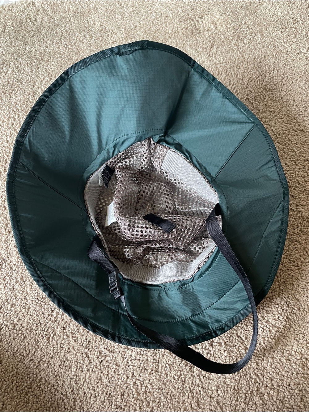 Patagonia Women's Forest Green Wide-Brim Sun Hat OS Nylon Outdoor Granola Hiking - Picture 8 of 12